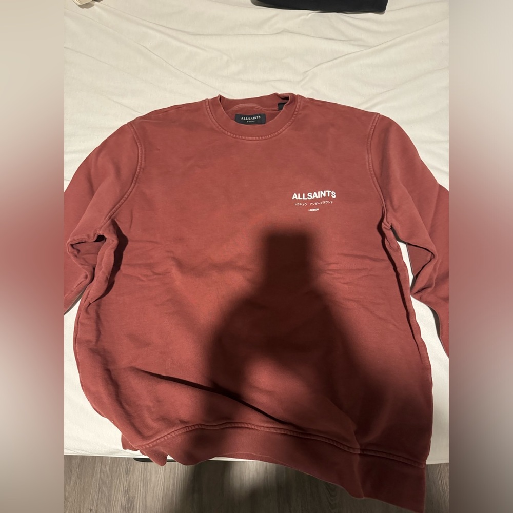 All saints dark red men extra small sweatshirt